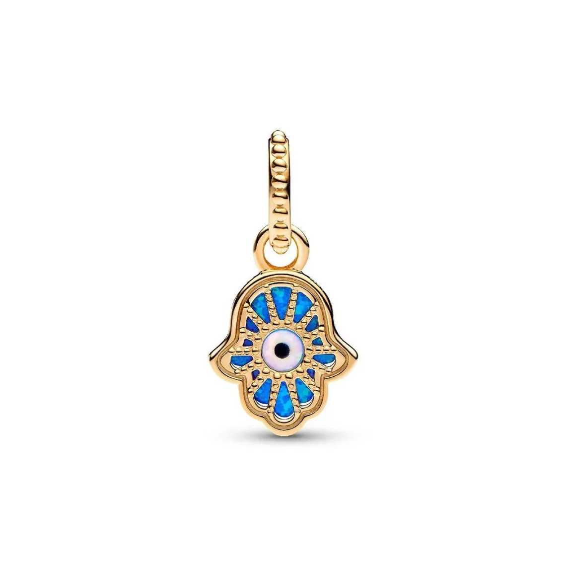 Charm Pendant Main de Fatma Bleu Opalescent | 3 Suisses